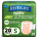 FitRight OptiFit Extra Adult Briefs, Small