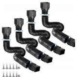 3 Pack Rain Gutter Extenders, 21-68 Inches