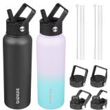 BJPKPK 2-Pack Insulated Water Bottles, 40oz