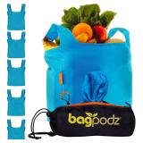 Reusable Grocery Bags 50lb Nylon 6 Pack purple