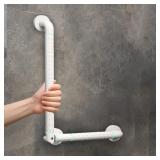 L-Shaped Grab Bar 24x16in Stainless Handrail