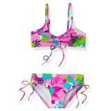 (SIZE 5) Kanu Surf Girls' Willow V-Neck Bikini 2-P