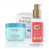 Pond's Gel Moisturizer & OGX Sealing Serum