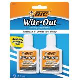 Bic Wite-Out Quick Dry Correction Fluid - 2 pk