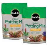 Miracle-Gro Indoor Potting Mix, 6 qt, 2-Pack