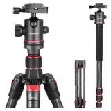 NEEWER 66'/168cm Carbon Fiber Tripod