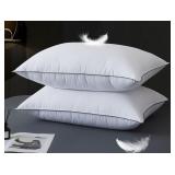 WhatsBedding Goose Down Pillows Queen 20x30
