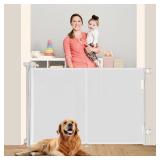 59in Retractable Baby Gate, 42in Tall