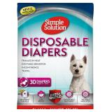 Simple Solution Female Dog Diapers   30 Count