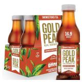 Gold Peak Tea, Unsweet Tea, 16.9 fl oz, 12 Pack