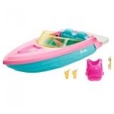 Barbie Boat with Puppy and Themed Accessories, Fit