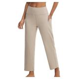 baleaf XS Womens 25' Yoga Pants Wide Leg Pockets