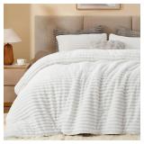 BEDELITE Fleece King Comforter Set, 2 Cases