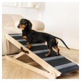 Folding Portable Wood Dog Ramp for Bed & Car