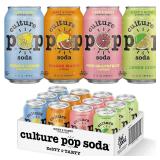 Culture Pop Soda Variety Pack, Probiotic, 12ct