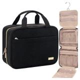 NISHEL Travel Toiletry Bag, Medium, Black