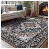 Lessymo 8 x 10 Area Rugs, Machine Washable