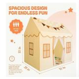Kids Play Tent - Large Indoor Playhouse, Beige