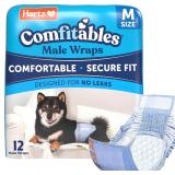 Hartz Comfitables Disposable Male Wraps, Med