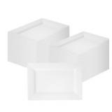 Moderna White Plate - 7 1/2' x 5 1/4'