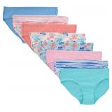 Size: 10 Hanes Organic Girls' Underwear 8-pack