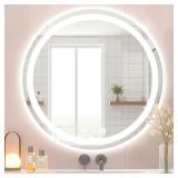 Led Bathroom Mirror with Lights, 24'