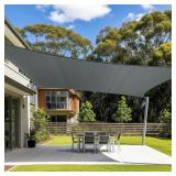 Cool Area Sun Shade Sail 20x20FT Dark Grey