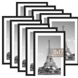 Upsimples 11x17 Frame Set of 10, Black