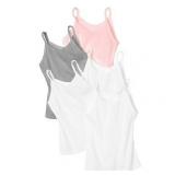 SM SIZE 6 Hanes Girl Cami 5-Pack Tank Tops
