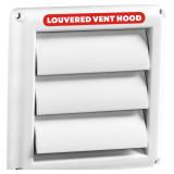 Deflecto Supurr-Vent 4  Dryer Vent Cover, White