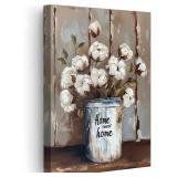 PBXBJY Farmhouse Cotton Floral Wall Art Decor