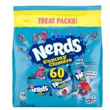 NERDS Gummy Clusters Candy, Very Berry, 60 ct