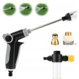 Heavy Duty Hose Nozzle - 3 Modes, Foam Pot