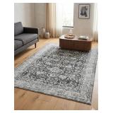 Washable Area Rug 6x9 Vintage Medallion