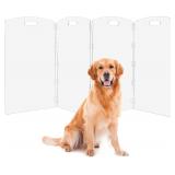 $133 Modern Frame Clear Acrylic Dog Gate - 32'