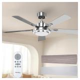 Passky 52' Ceiling Fan with Lights, Remote