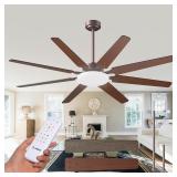 $120 Amico 64' Ceiling Fan with Lights, Remote
