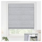LazBlinds No-Drill Roman Shades, Grey 23x64