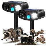 Solar Animal Repeller - Ultrasonic, 2 Pack