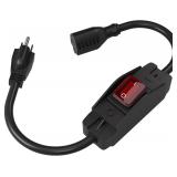 3-Prong Outdoor Extension Cord (1.5ft)