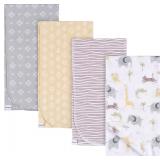 3pk-Gerber Baby 100% Cotton Flannel Blankets