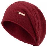 Knit Slouchy Beanie Hat for Women Cashmere