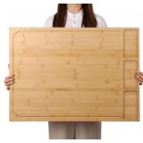 30 x 21 in Extra Large Bamboo Cutting Board