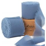 Ribbli Dusty Blue Chiffon Ribbon 1-1/2