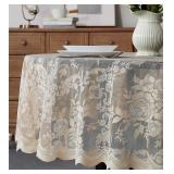 Warm Home Designs 36' Round Table Cover Rose