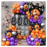 Halloween Balloon Garland Arch Kit - 138 Pcs