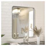 DENRICK Brushed Nickel 16x20 Wall Mirror