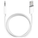 Apple MFi iPhone AUX Cord 3.3ft White