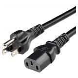 Amazon Basics 3-Prong Power Cord, 15 ft, Black