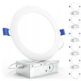 Sunco 6pk 6in Ultra Thin LED Lights 6000K